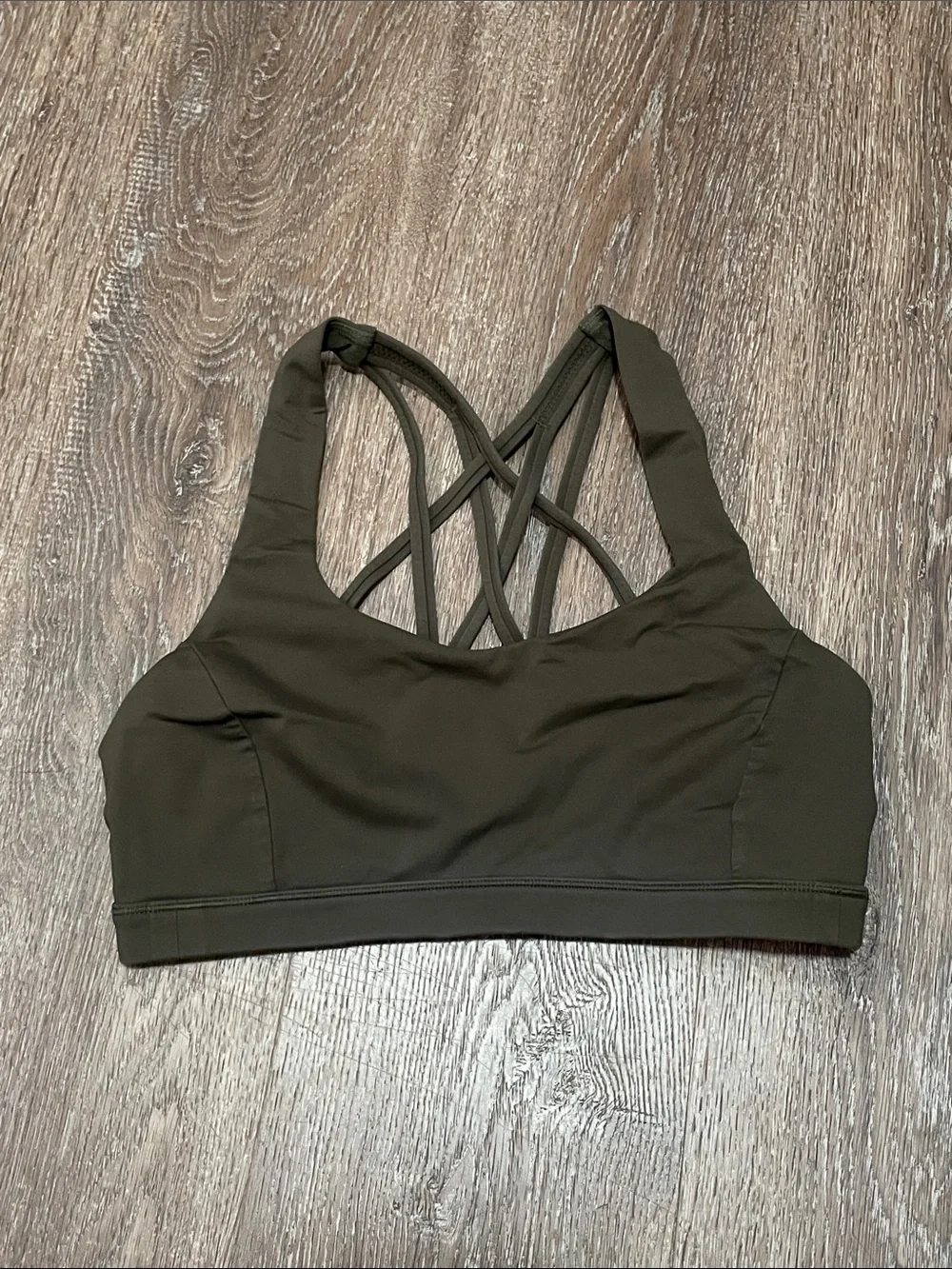 GUC Lululemon Matching Dark Olive Set. Size 6