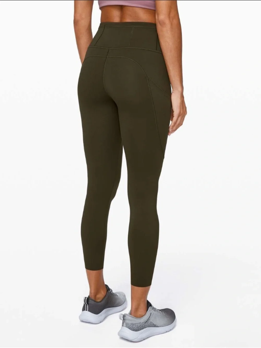 GUC Lululemon Matching Dark Olive Set. Size 6