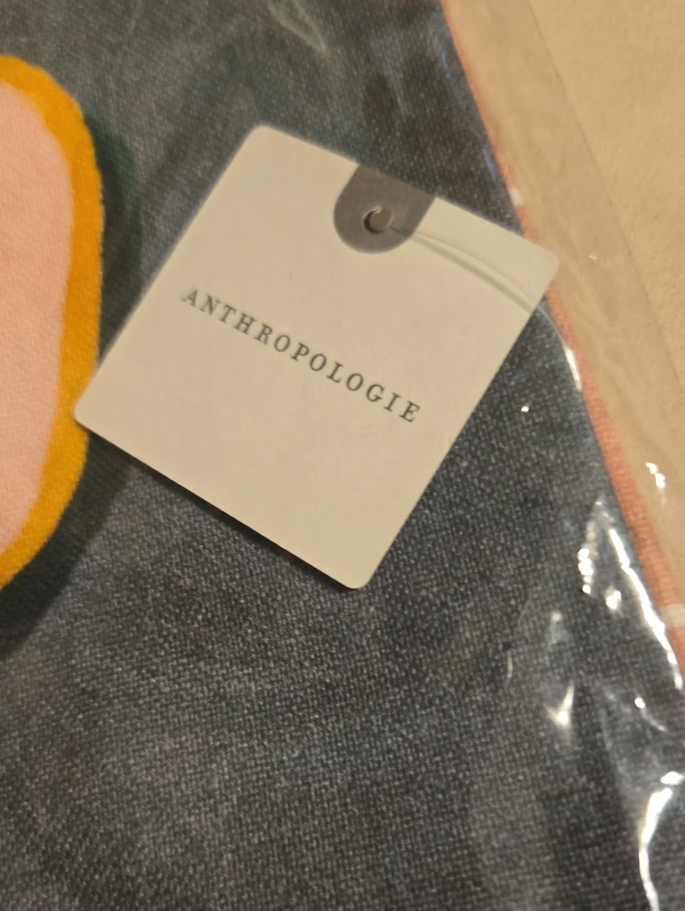 NWT Anthropologie Pickleball Dish Towel with Paddle Design - Green & Gray