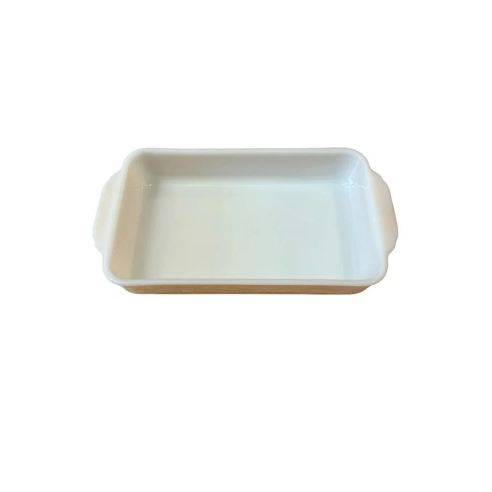 Fire-King Peach Luster 1 Quart Rectangular Baking Dish Anchor Hocking Vintage
