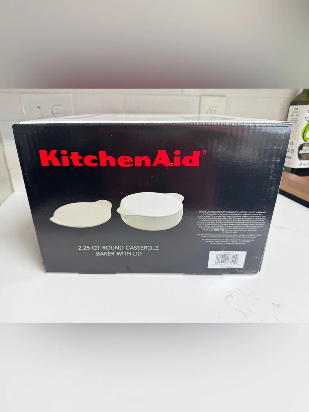 KitchenAid Stoneware Casserole Dish 2.25 Quart With The Lid - Pistachio