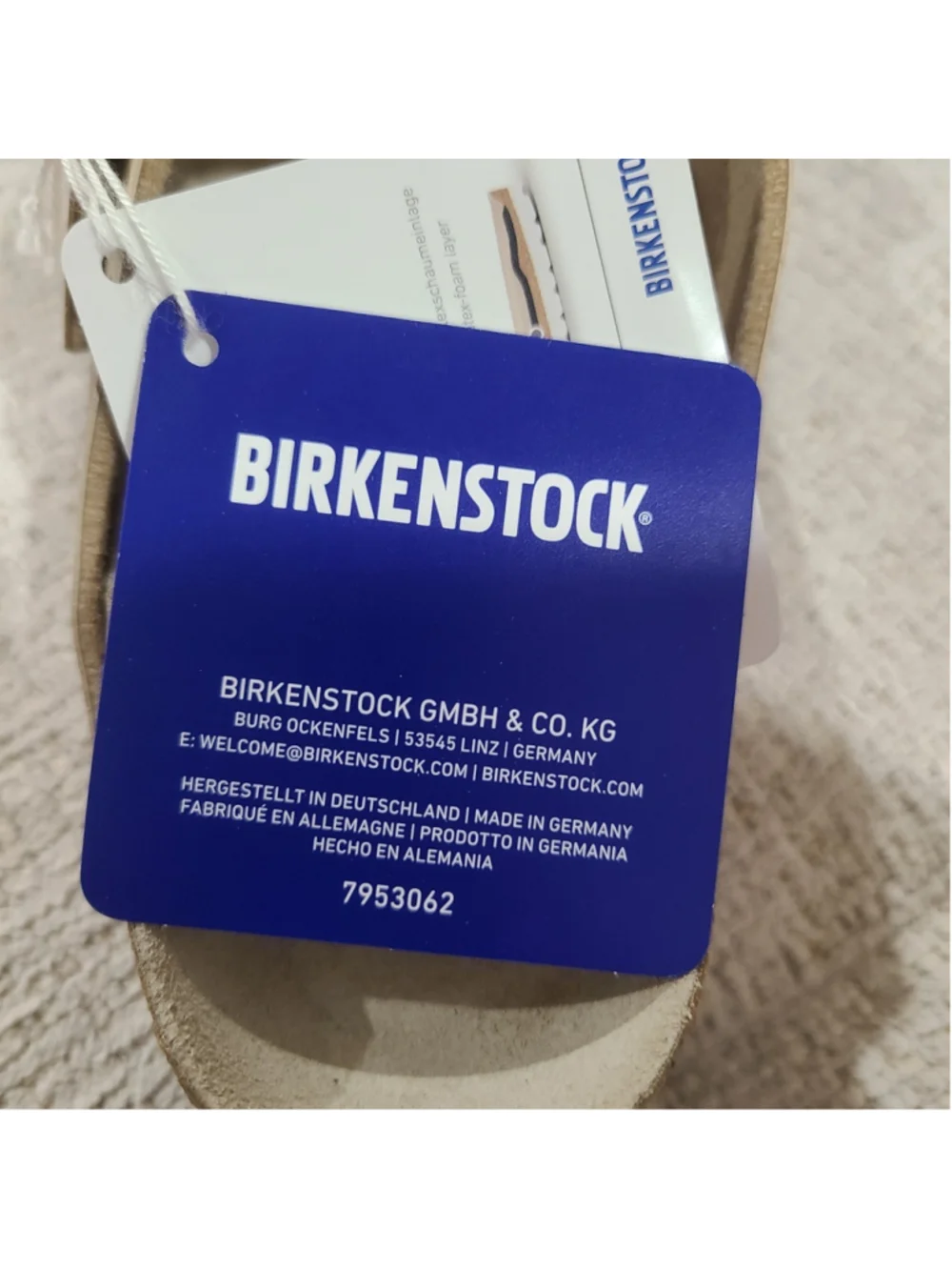 NEW Birkenstock Arizona Soft Footbed Slide Sandal Desert Soil Gray Taupe Sz 6