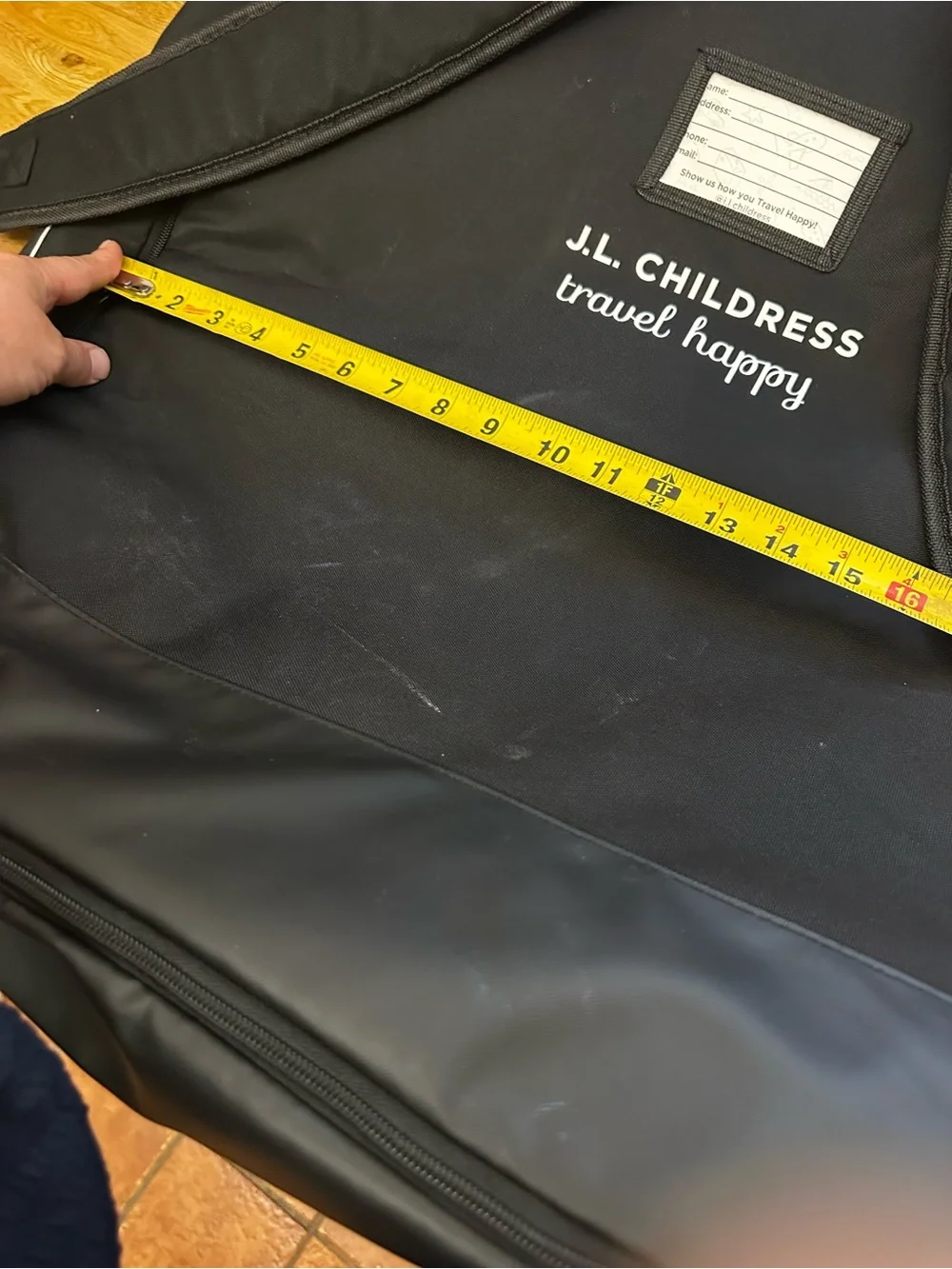 Black Travel Duffel with Shoulder Straps