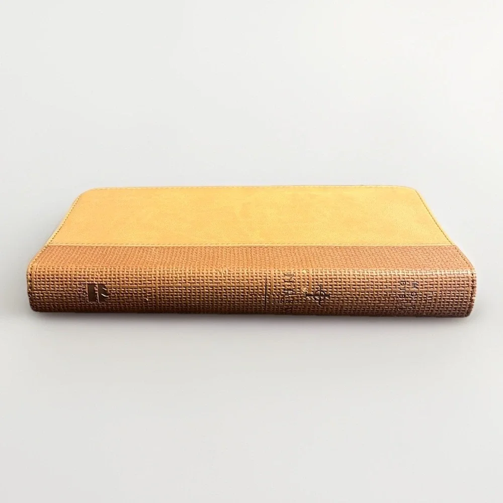NRSV Go-Anywhere Thinline Bible 2007 First Edition HarperCollins Tan Brown