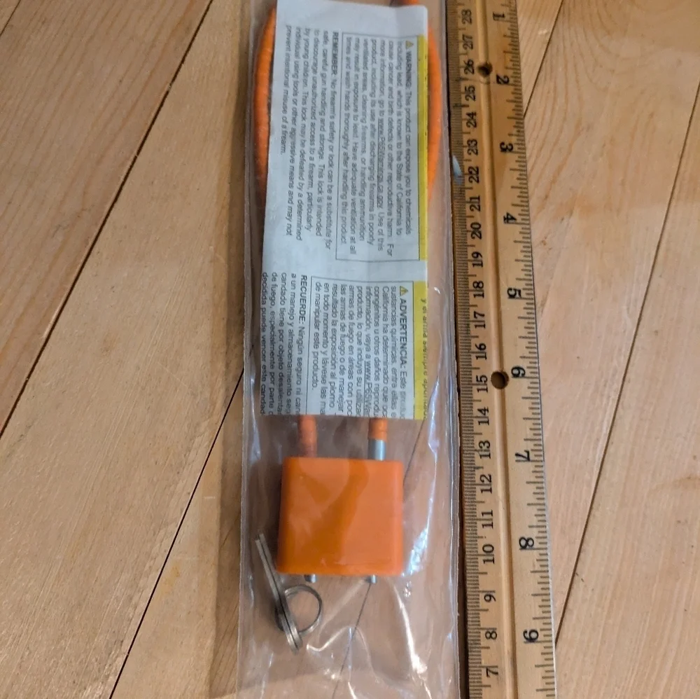 Orange Security Cable Lock