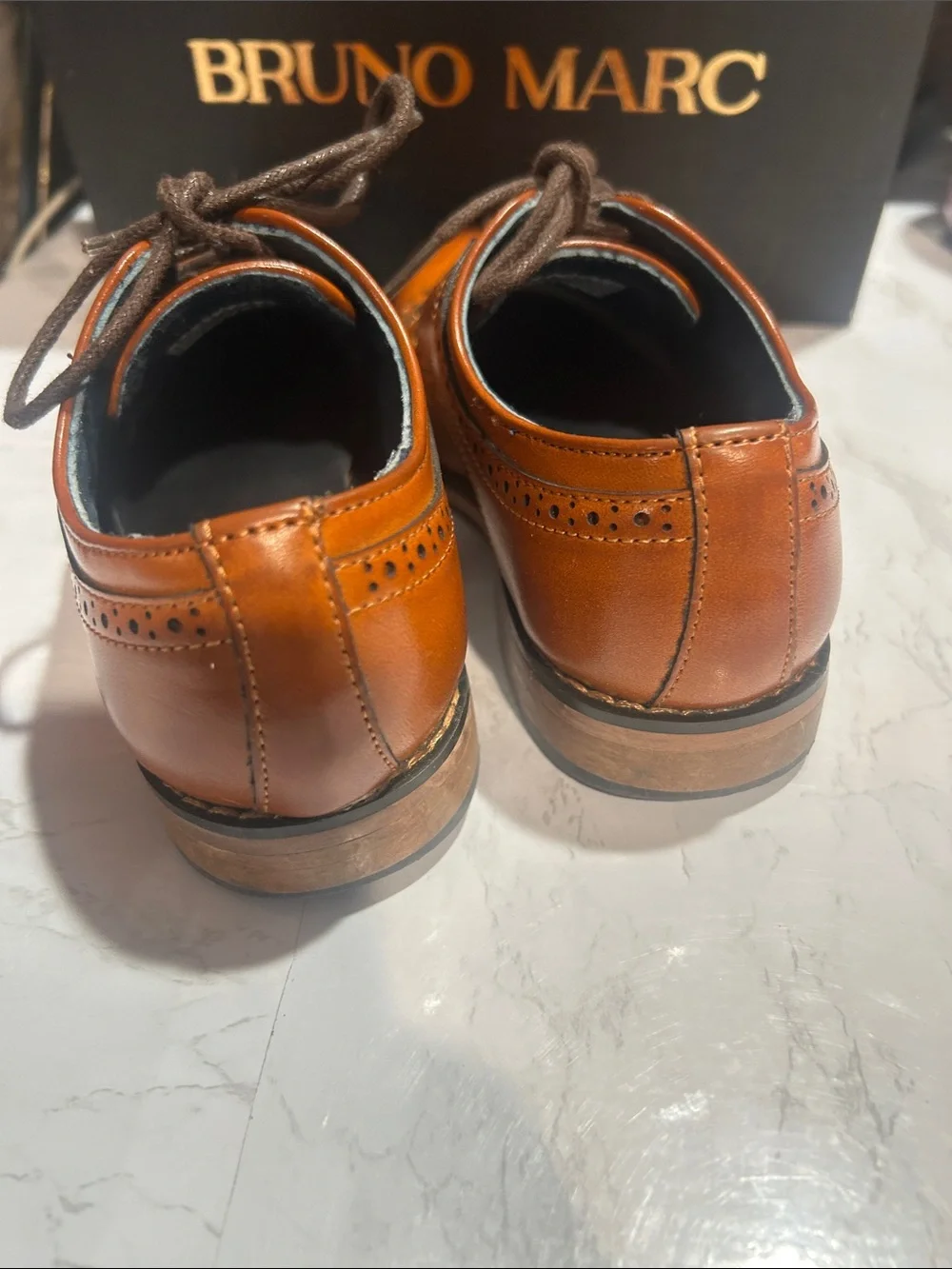 Bruno Marc tan leather