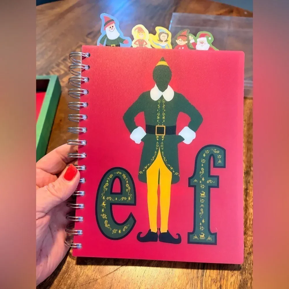 Warner Brothers Elf spiral and pen gift set in gift box