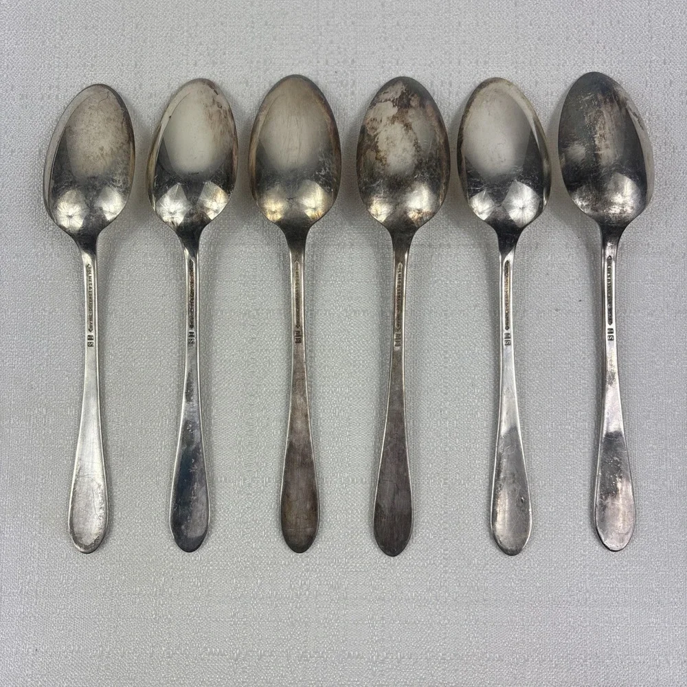 Vintage International Holmes‎ & Edwards FIRST LADY Dinner Soup Spoons Set Of 6