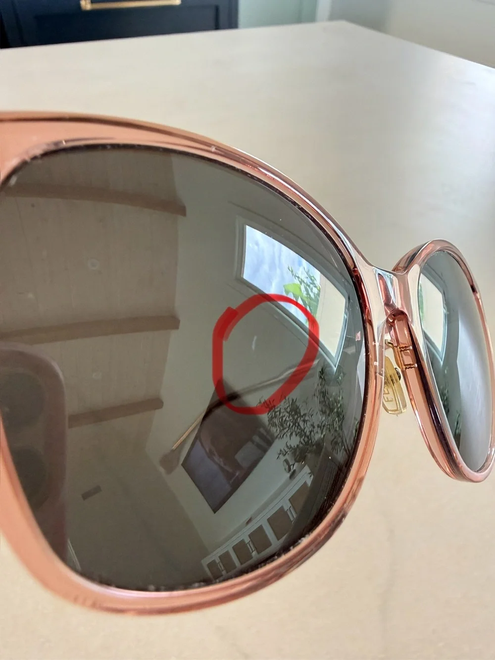 Fendi Fine Geometric Sunglasses Pink Smoke Italy 53mm Authentic