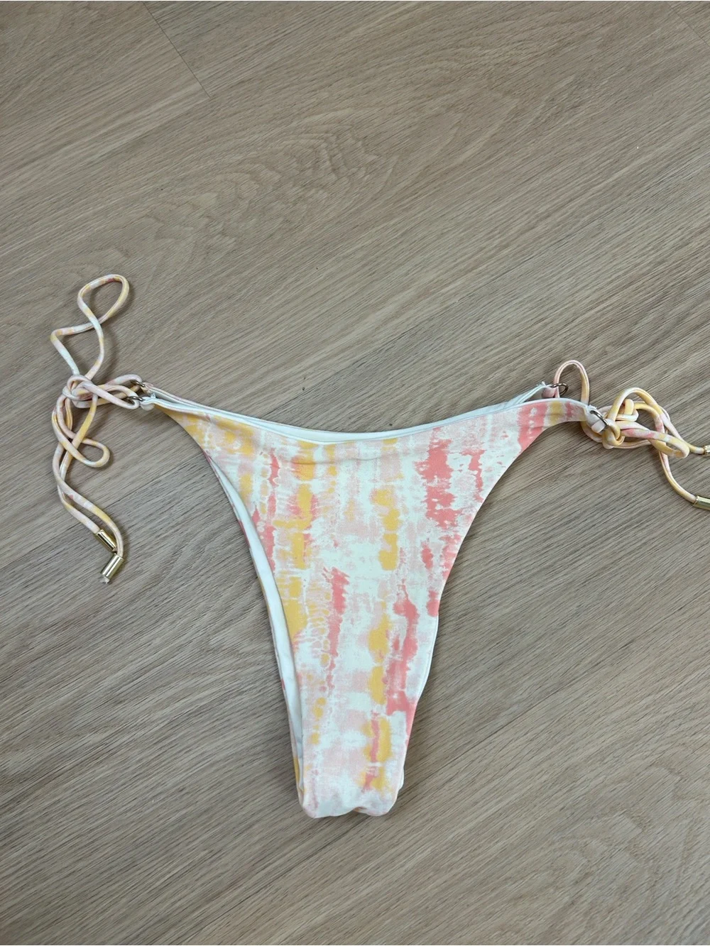 Monday Swimwear Hanalei Sunset Tie Dye Bikini Bottom L