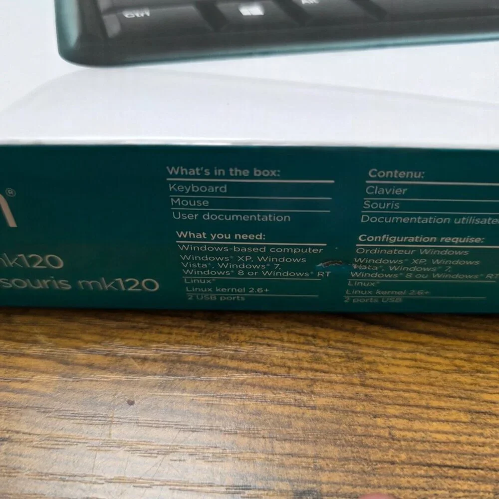 Logitech MK120 Keyboard &‎ Mouse Combo | New