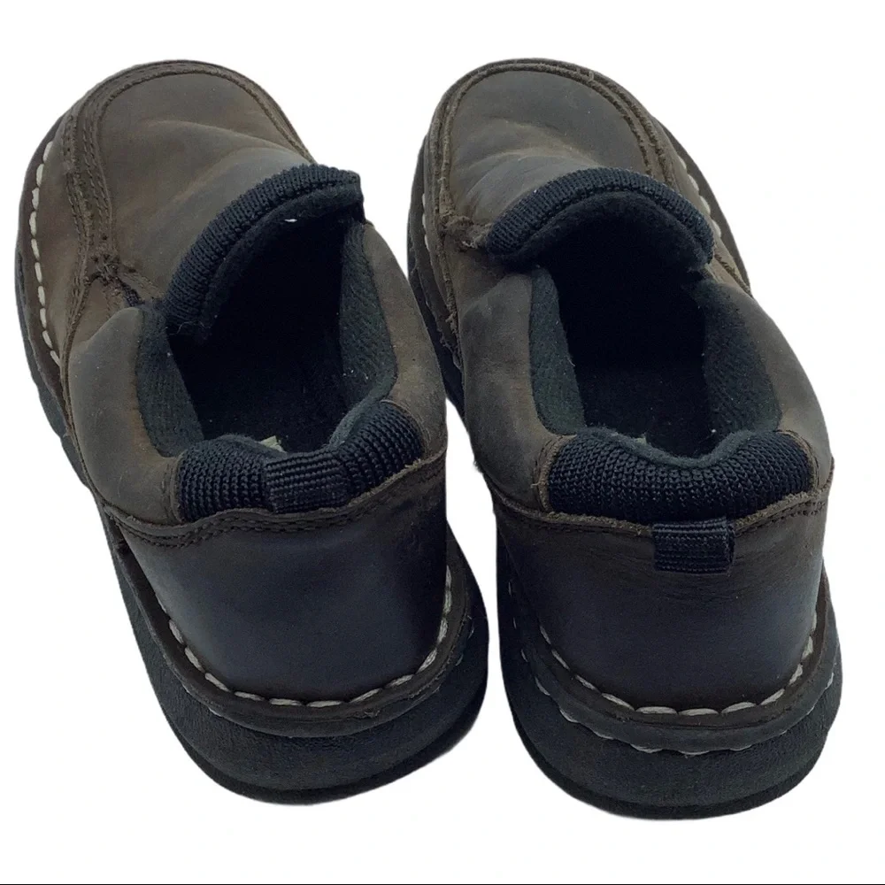 Cherokee NORRIS Boy Size‎ 10 Leather Brown Loafers Shoes