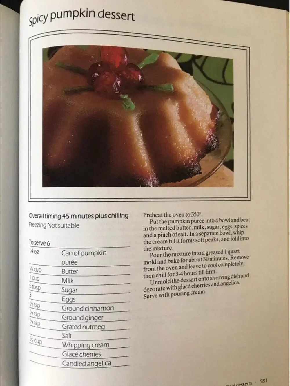 Vintage Cookbook, The Cooks Color Treasury, Large Pictorial Cook Book, 1982,