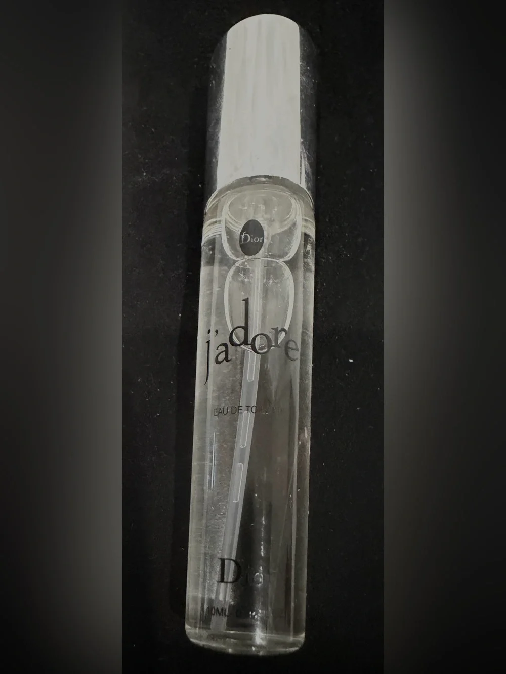 Dior J'adore Clear Glass Vial Spray with Silver Cap New