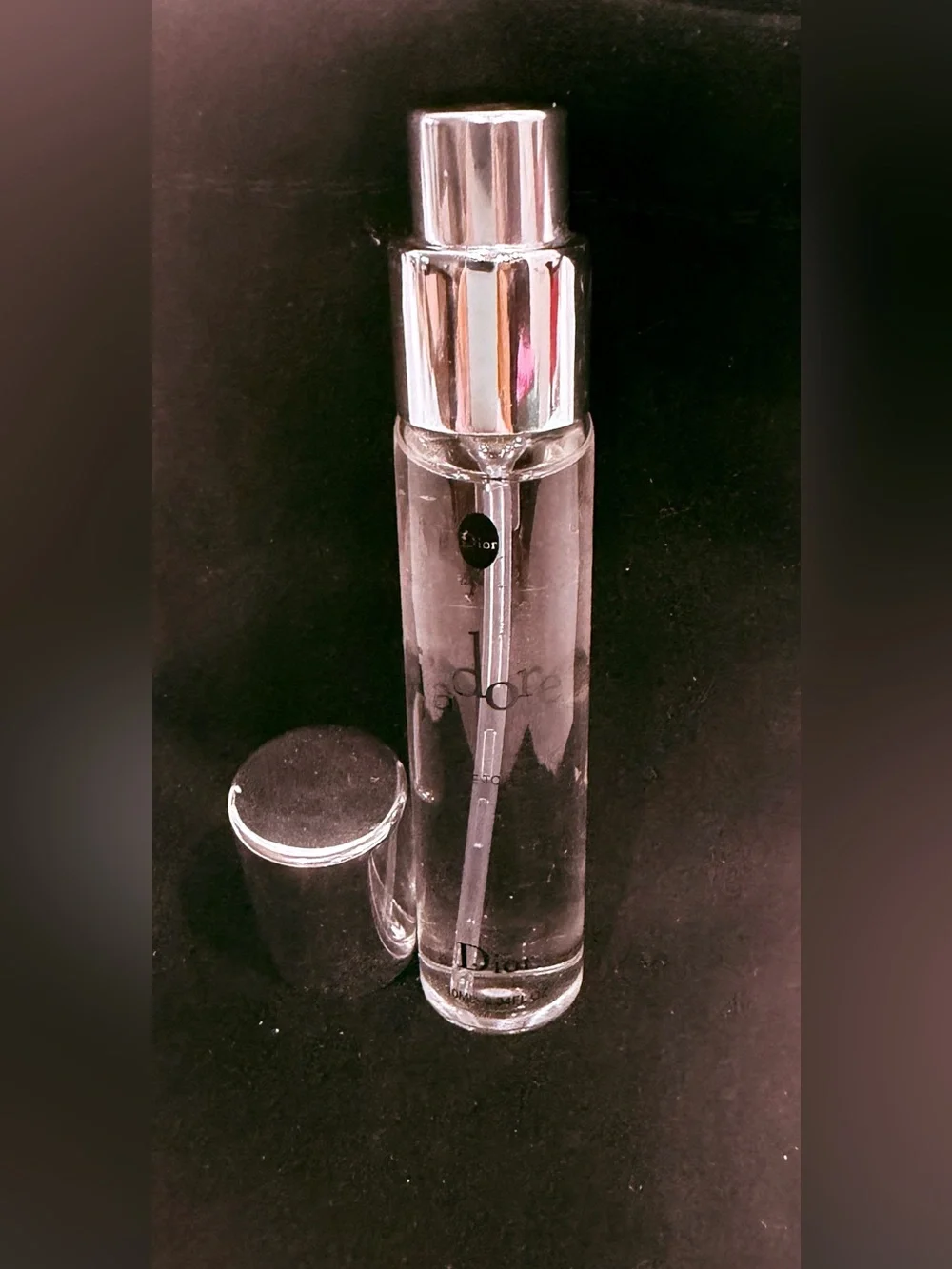 Dior J'adore Clear Glass Vial Spray with Silver Cap New