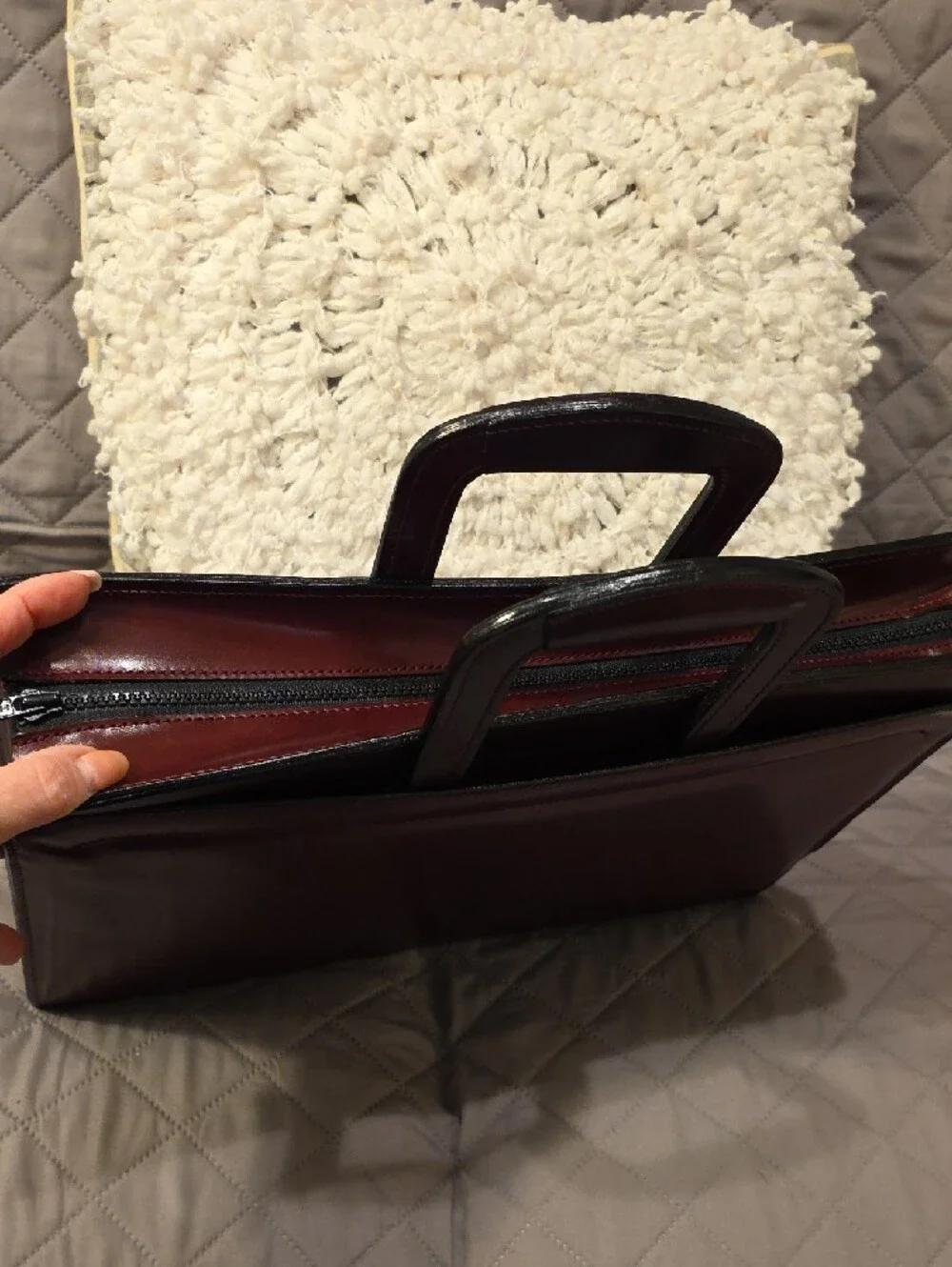 N/A sleek burgundy