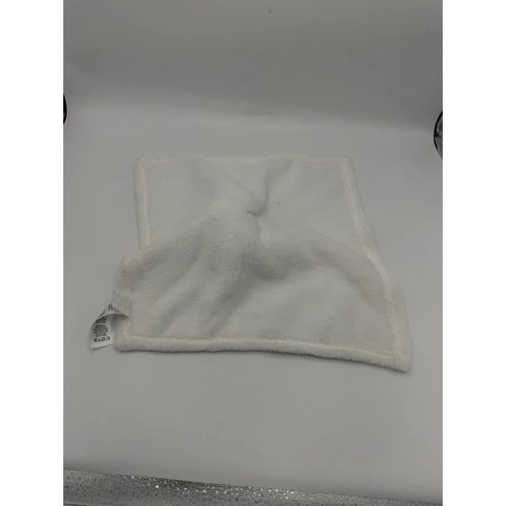 Baby by Bon Bebe White Polar Bear Security Blanket Lovey Mint Green Accents