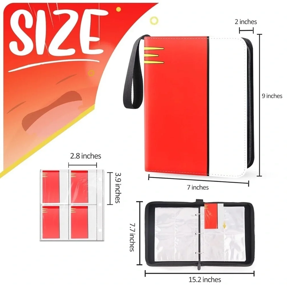Red and White bag for storing cards!