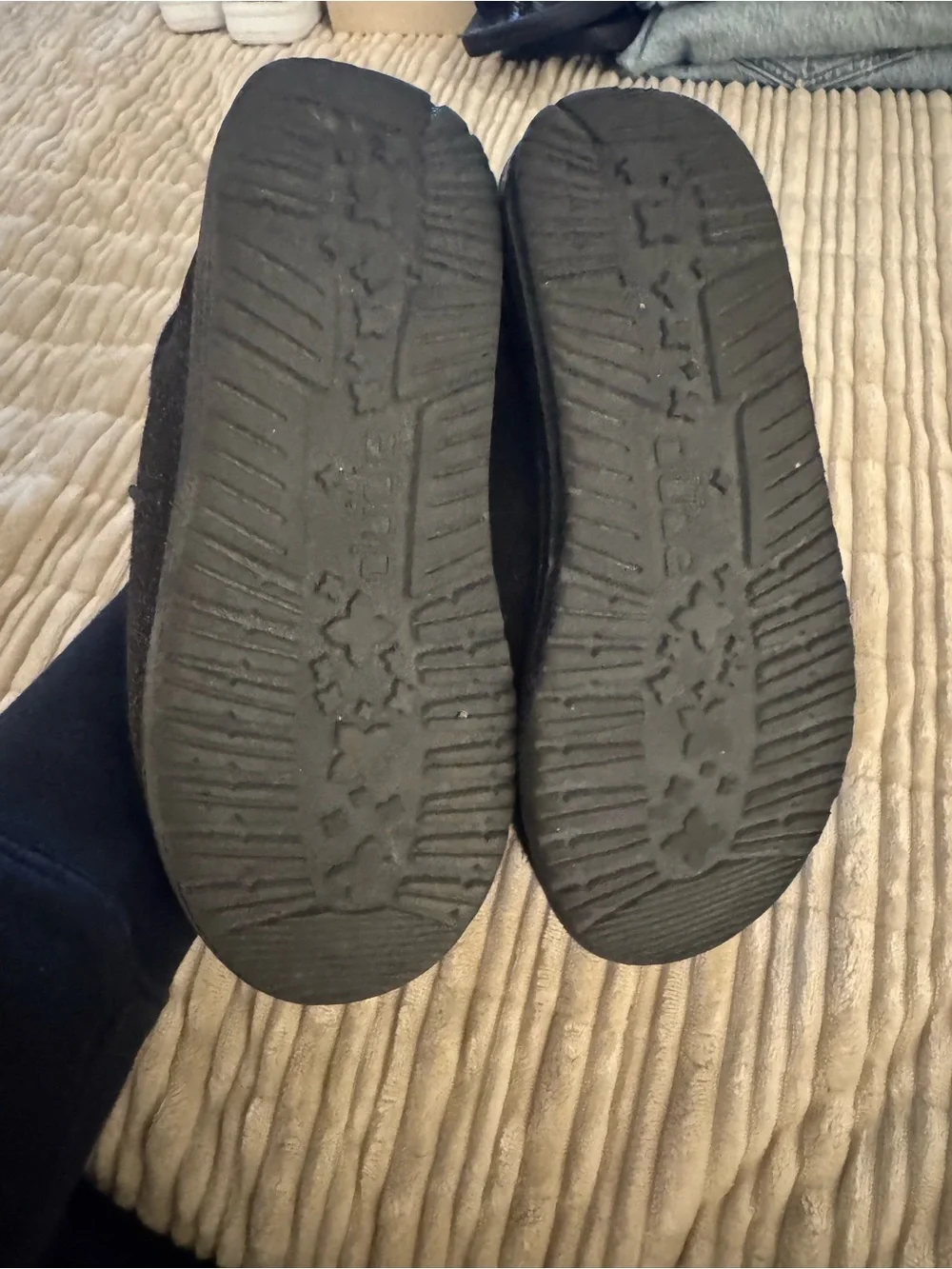 Hey Dude Kids Black Slip-On Moccasins