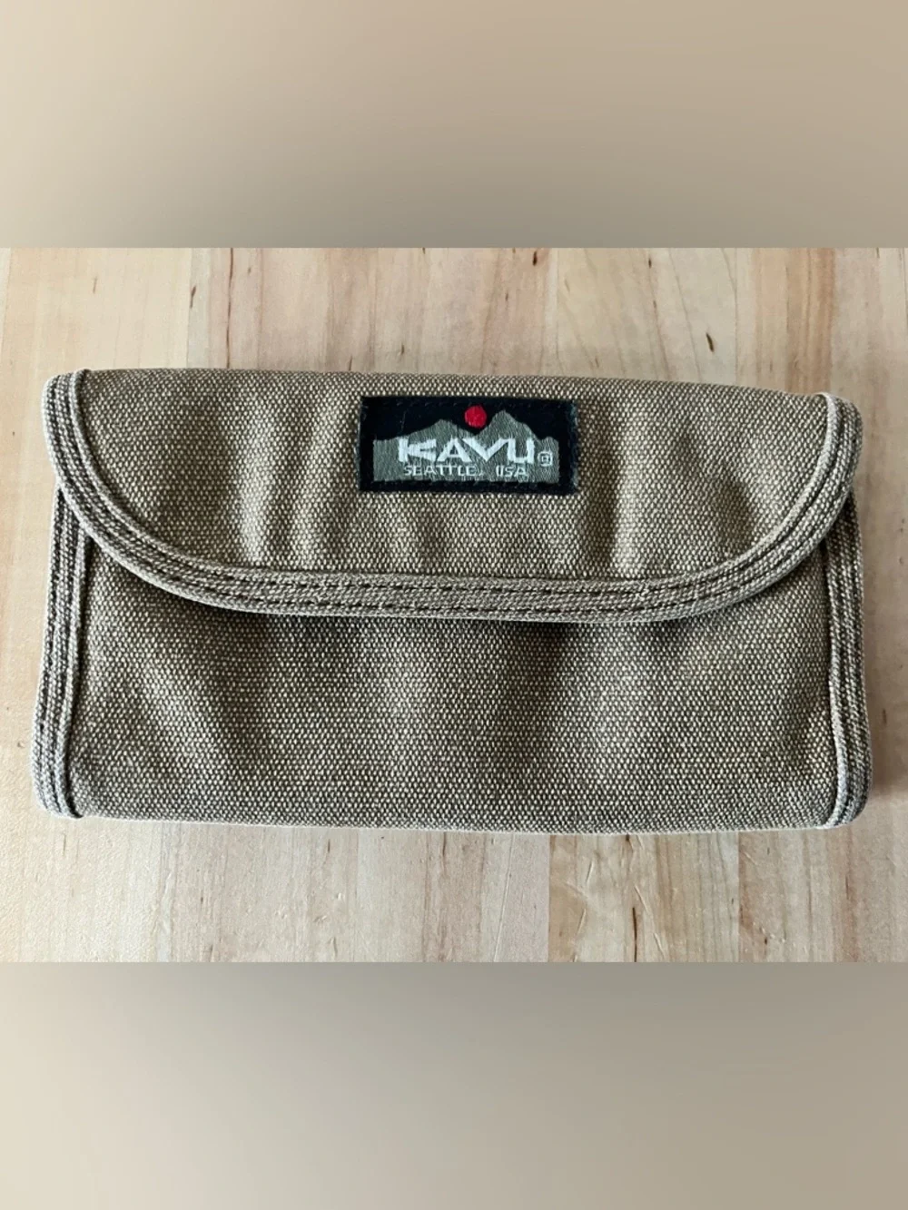 Kavu Tan Canvas Wallet