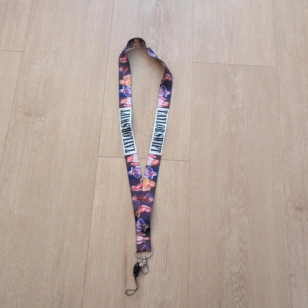 Taylor Swift Lanyard Speak Now Era Photo Print ID Key Holder Neck Strap Multi
