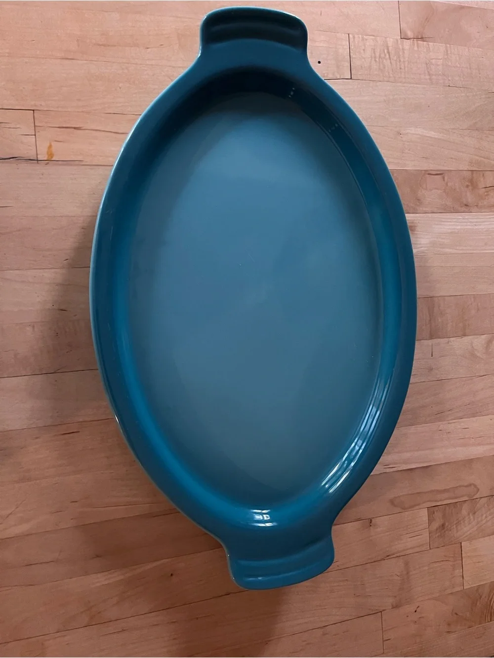 Le Creuset Large Oval Stoneware Serving Platter 16.6” Caribbean Blue