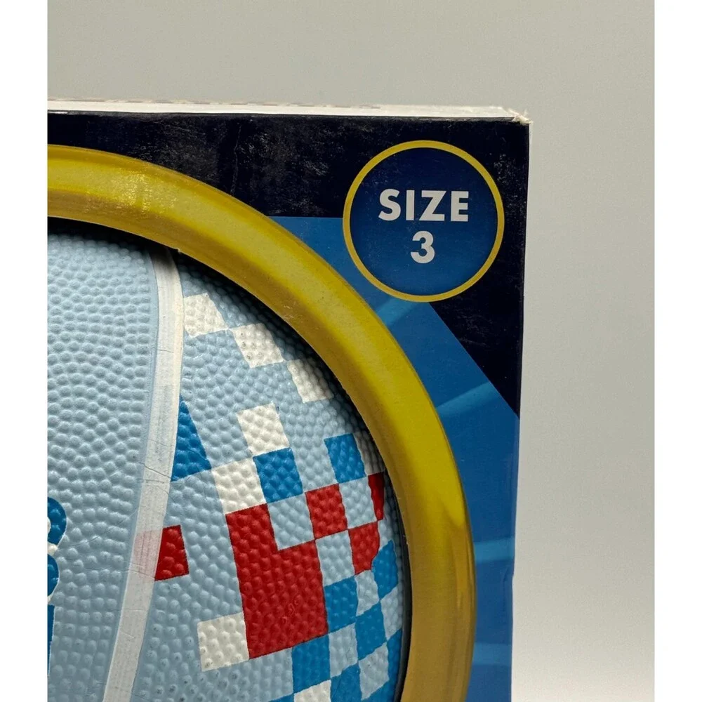 New Sonic the Hedgehog Kids Basketball Gotta Go Fast Blue Sega Outdoor - Size 3