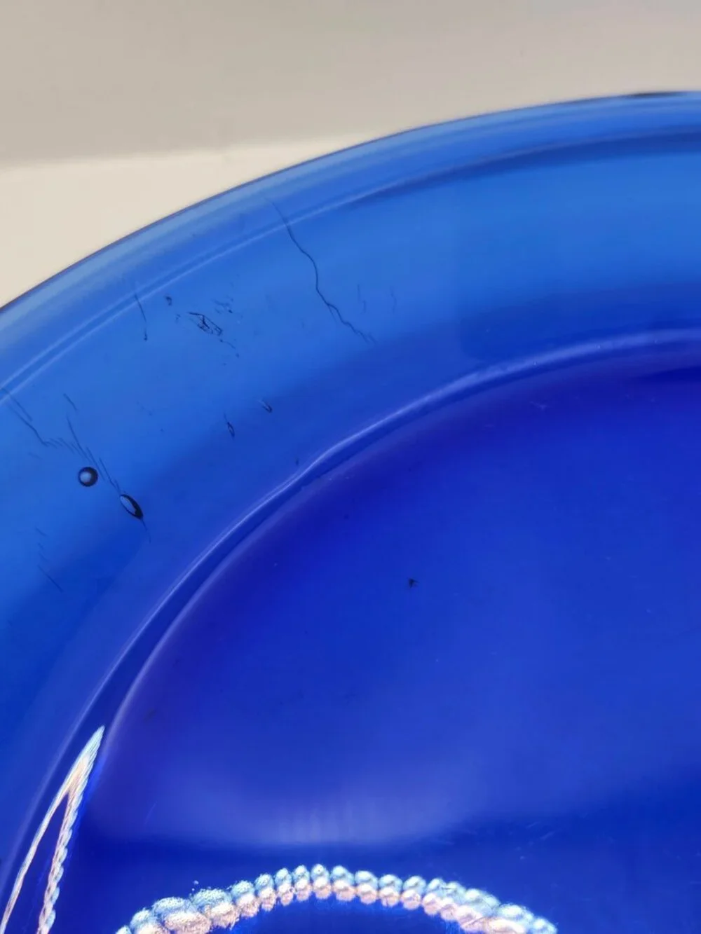 Vintage Anchor Hocking 10 Inch Cobalt Blue Glass Pie Plate
