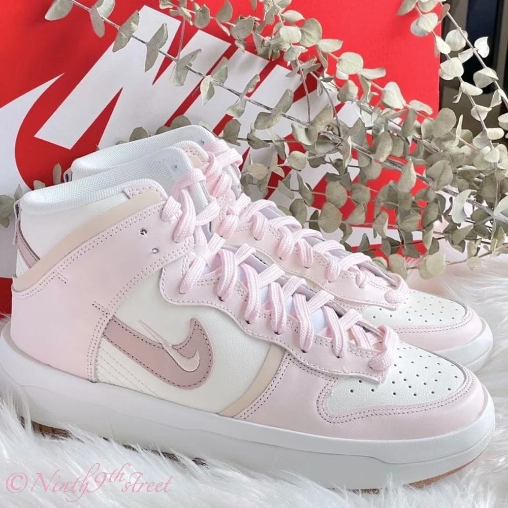 Nike Dunk High Up Pink Oxford W8.5 DH3718-102 NIB