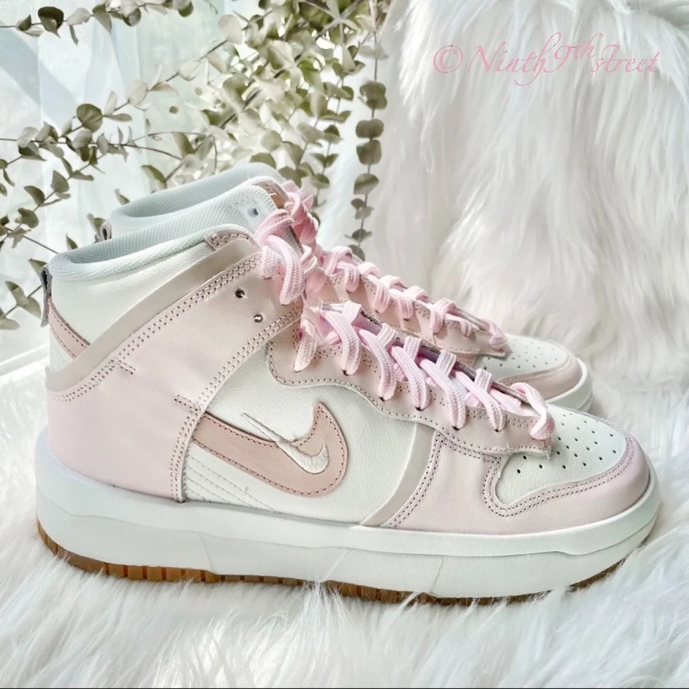 Nike Dunk High Up Pink Oxford W8.5 DH3718-102 NIB