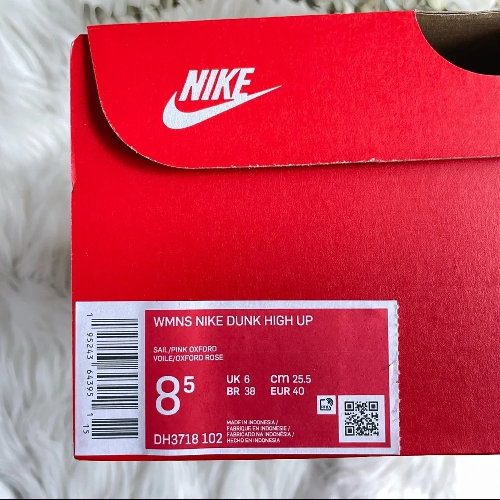 Nike Dunk High Up Pink Oxford W8.5 DH3718-102 NIB