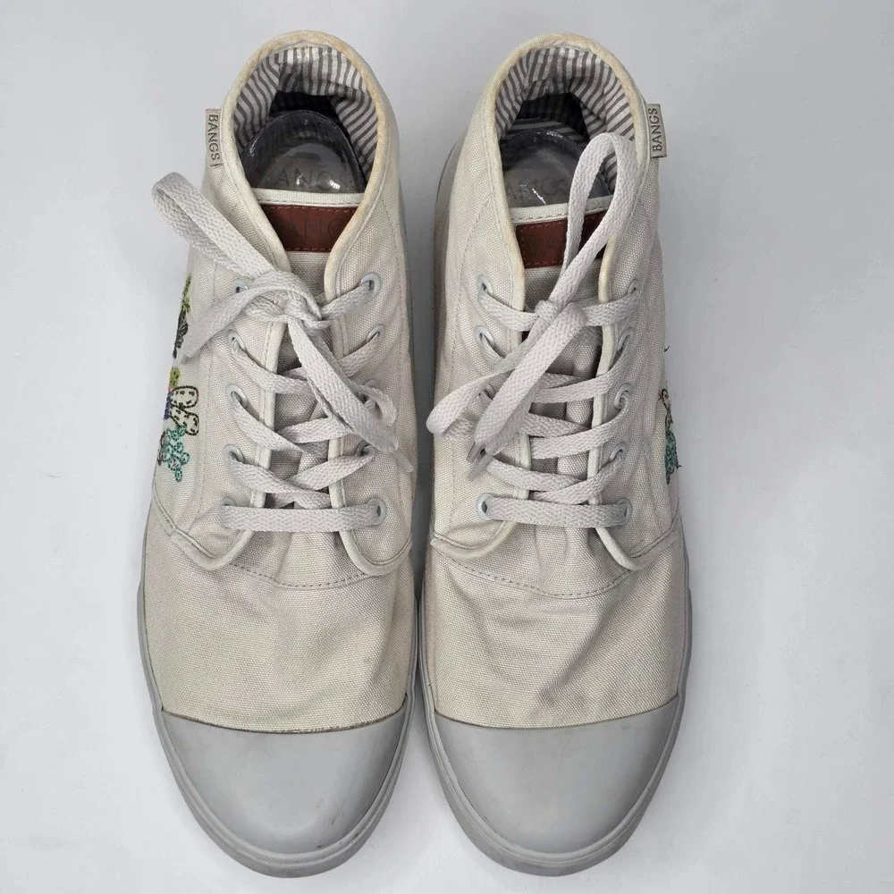 Bangs London Fog Men's Shoes Size 12 Women's 13.5 Gray Cactus High Top Sneakers