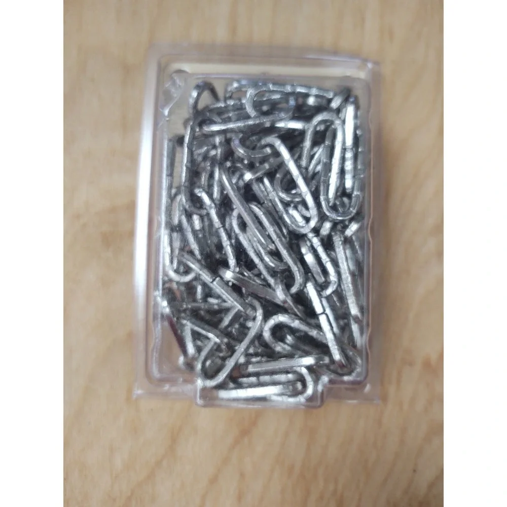 Blue Hawk 10 Ft DIMPLED Nickel Plated Decorative Oblong Chain 20 LB NEW‎ In Box
