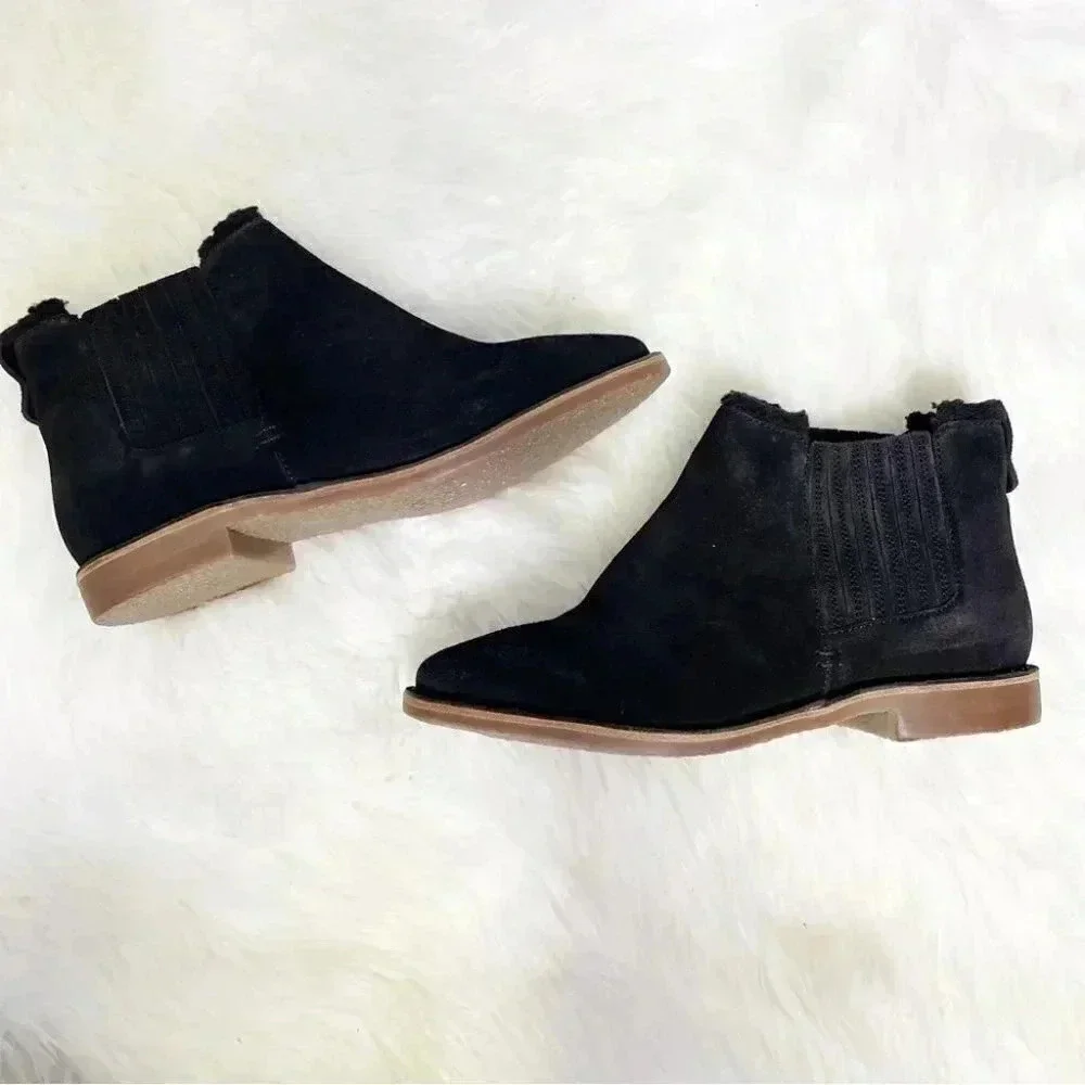 Seychelles black suede