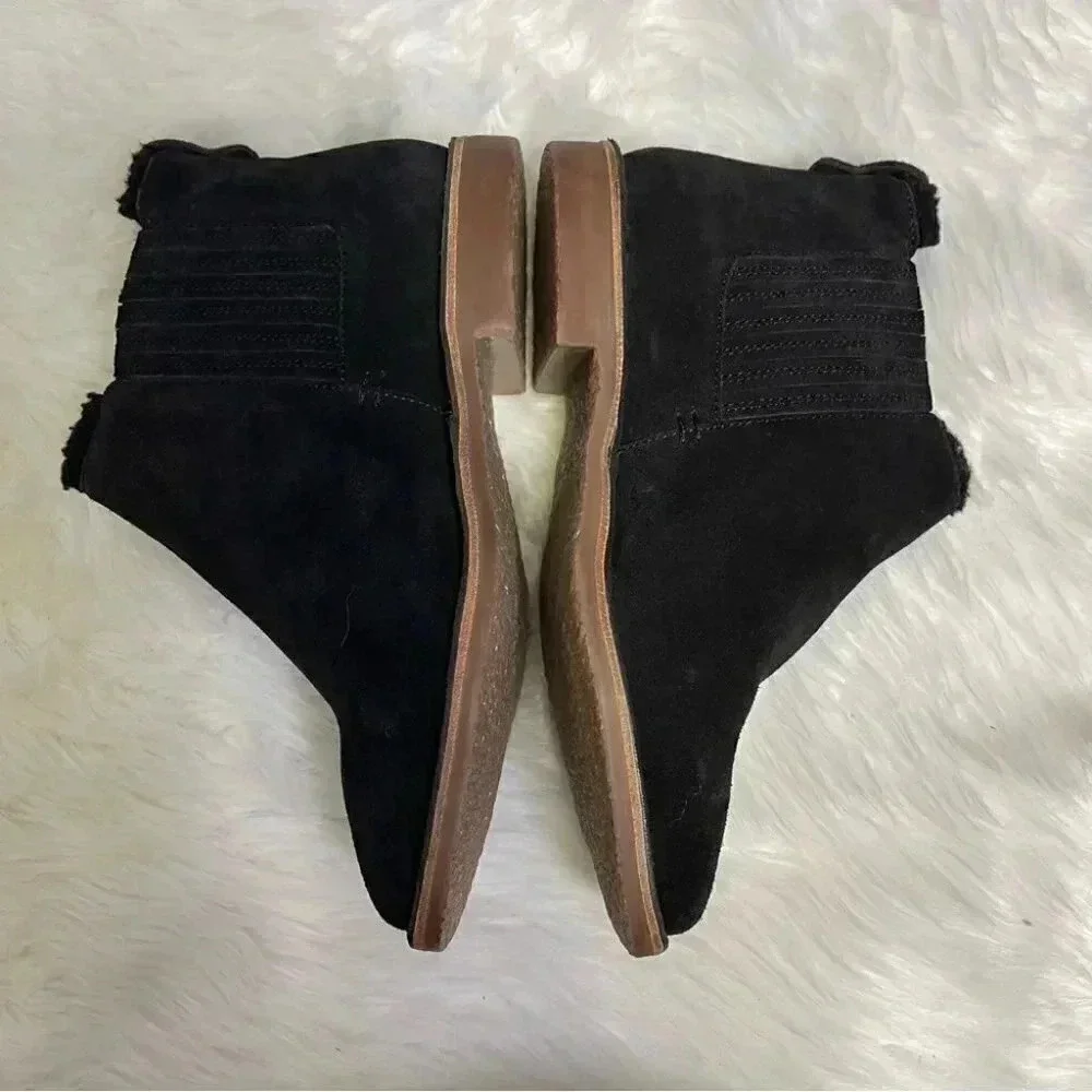 Seychelles black suede