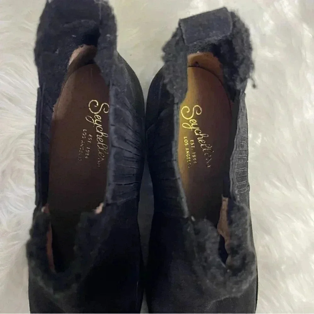 Seychelles black suede