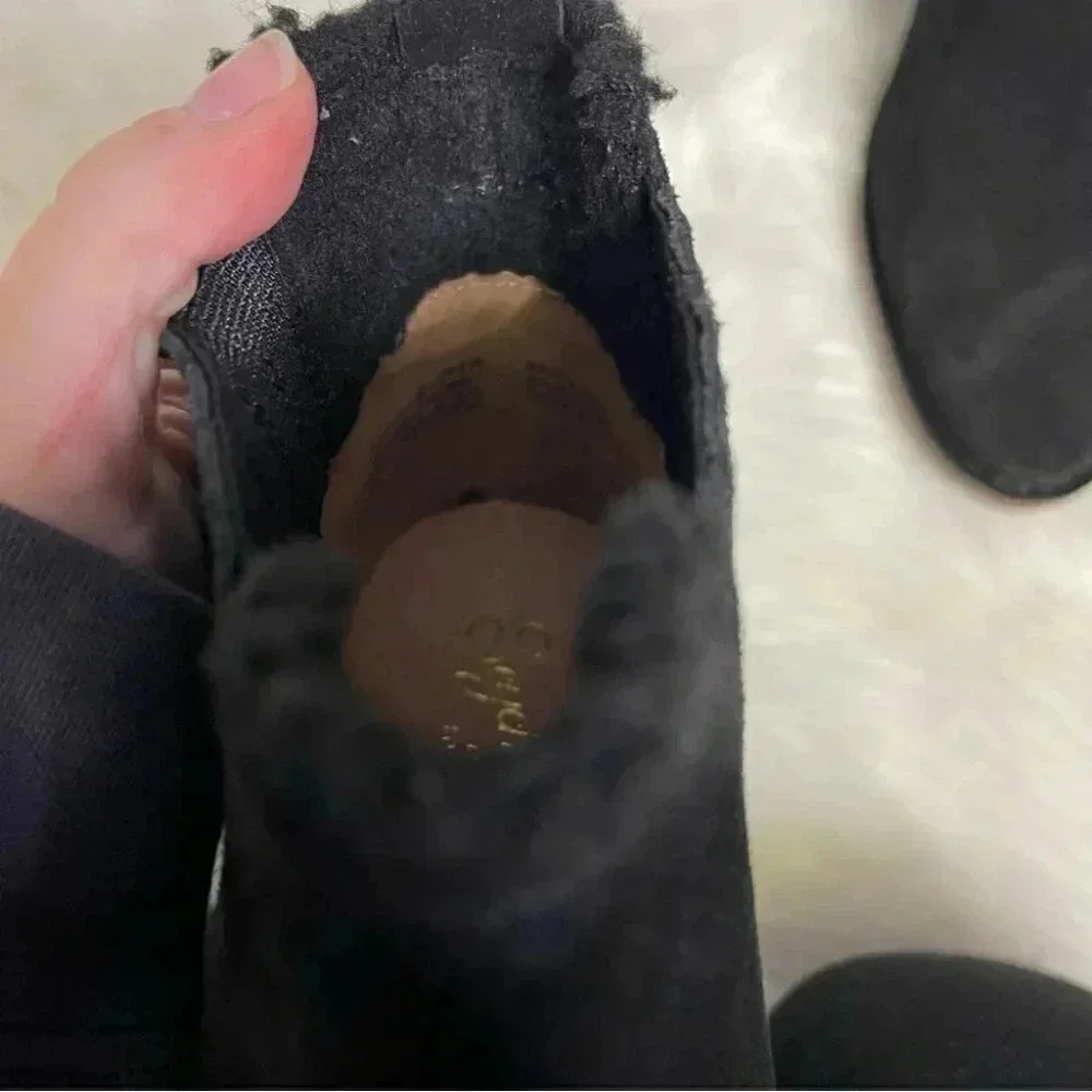 Seychelles black suede