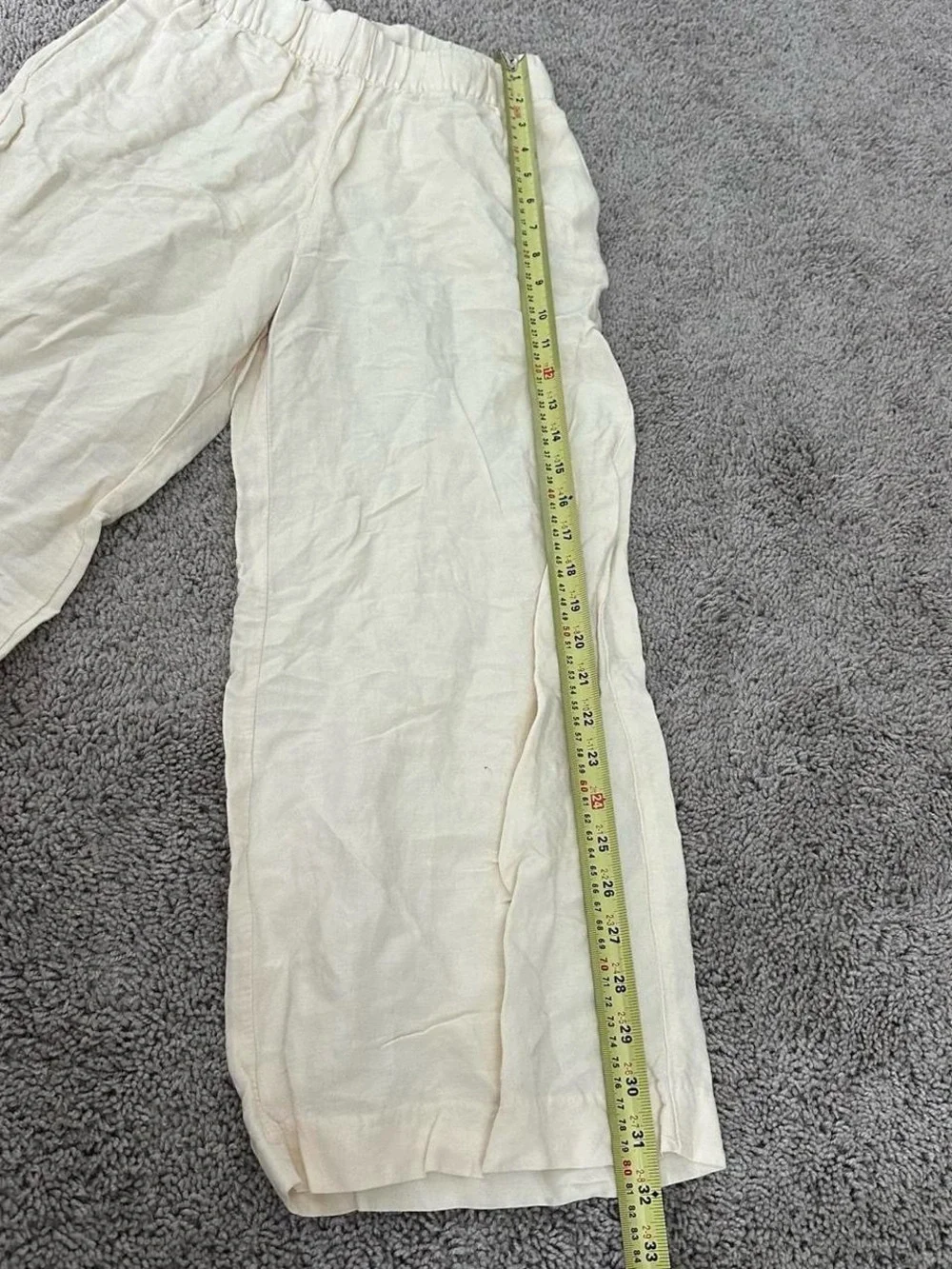 H&M Linen Blend Wide Leg Pants Size XS CoastalGrandmother ResortWear ComfyChic