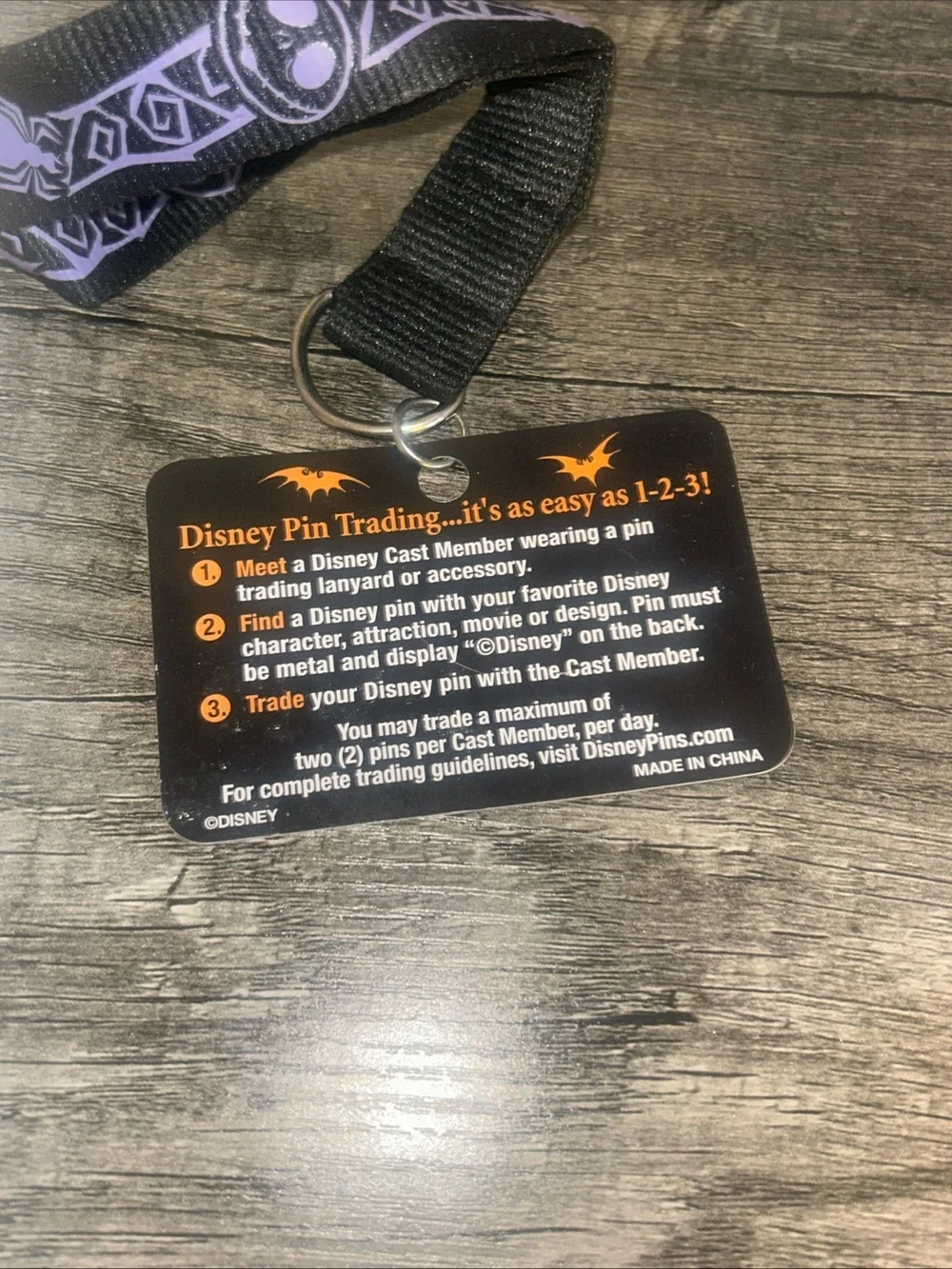 Bioworld The Nightmare Before Christmas Jack Lanyard in Black and Purple