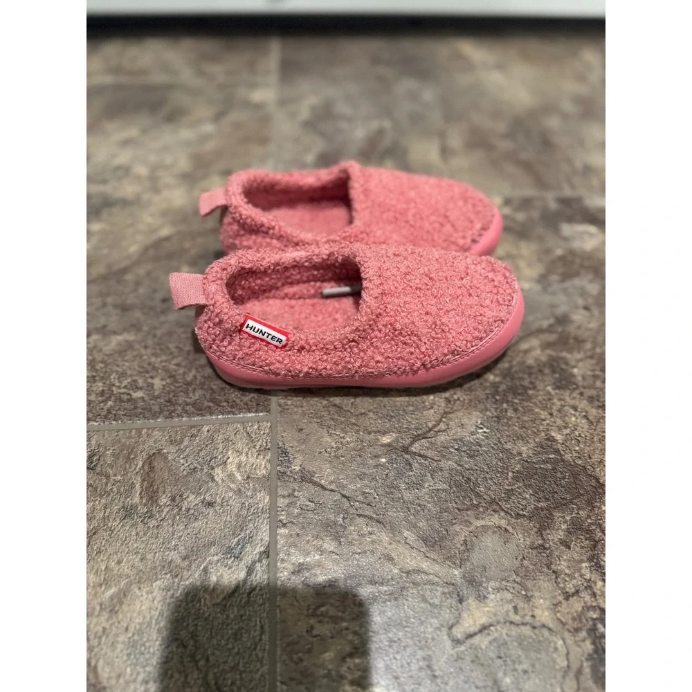 Hunter‎ Kids First Sherpa Pink Slippers Shoes Girls EU 28 UK 10 US 1