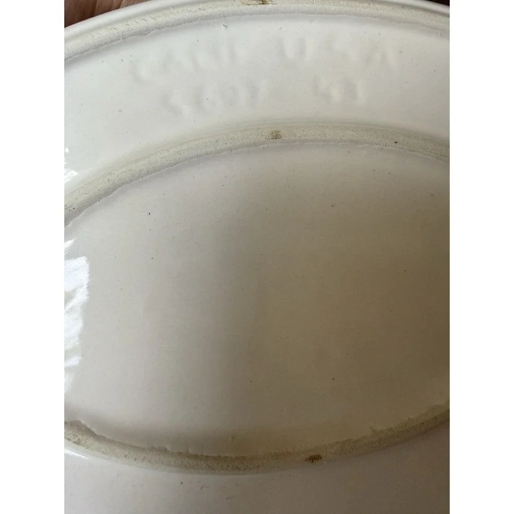 Vintage‎ French Chef Gourmet Cookware Duck on Basket Nest Covered Casserole Dish
