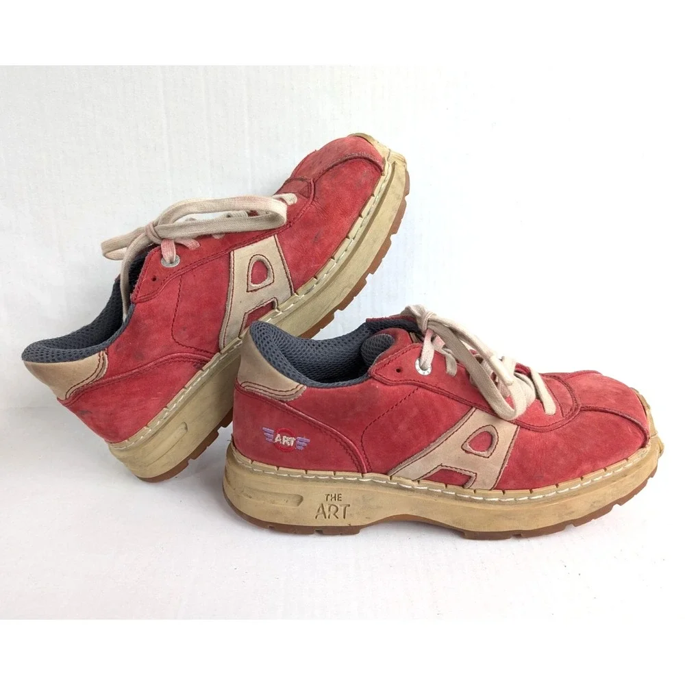 The Art‎ Company Shoes Mens 8 Vintage Y2K Double Air System Red Leather Libertad