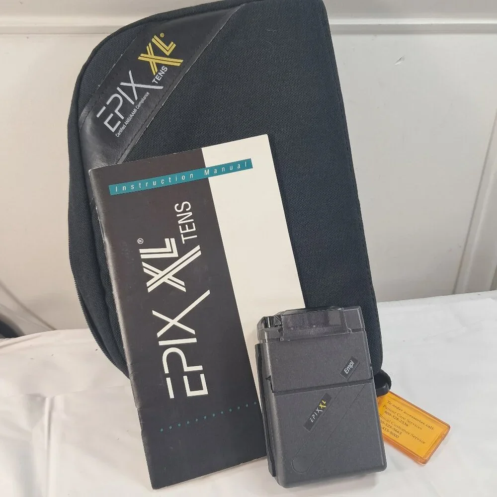 Empi Epix XL TENS Pain Relief unit & manual & travel case pouch epic READ  ONLY‎