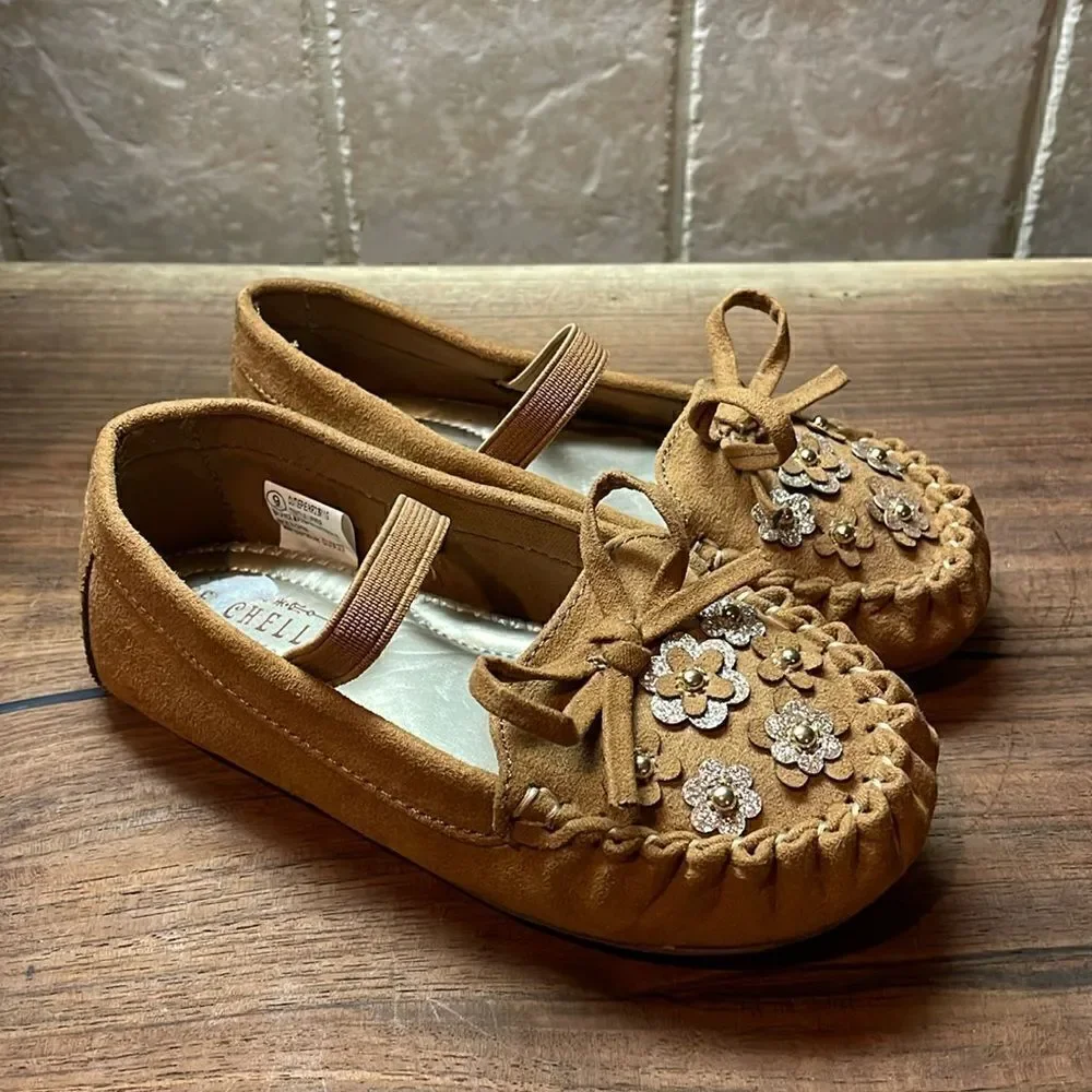 Seychelles Girl's Floral Moccasins - 9 - NWOB