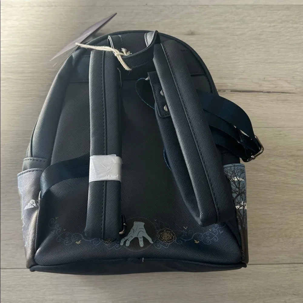 Loungefly Wednesday Nevermore Academy Castle Glow Mini Backpack NWT