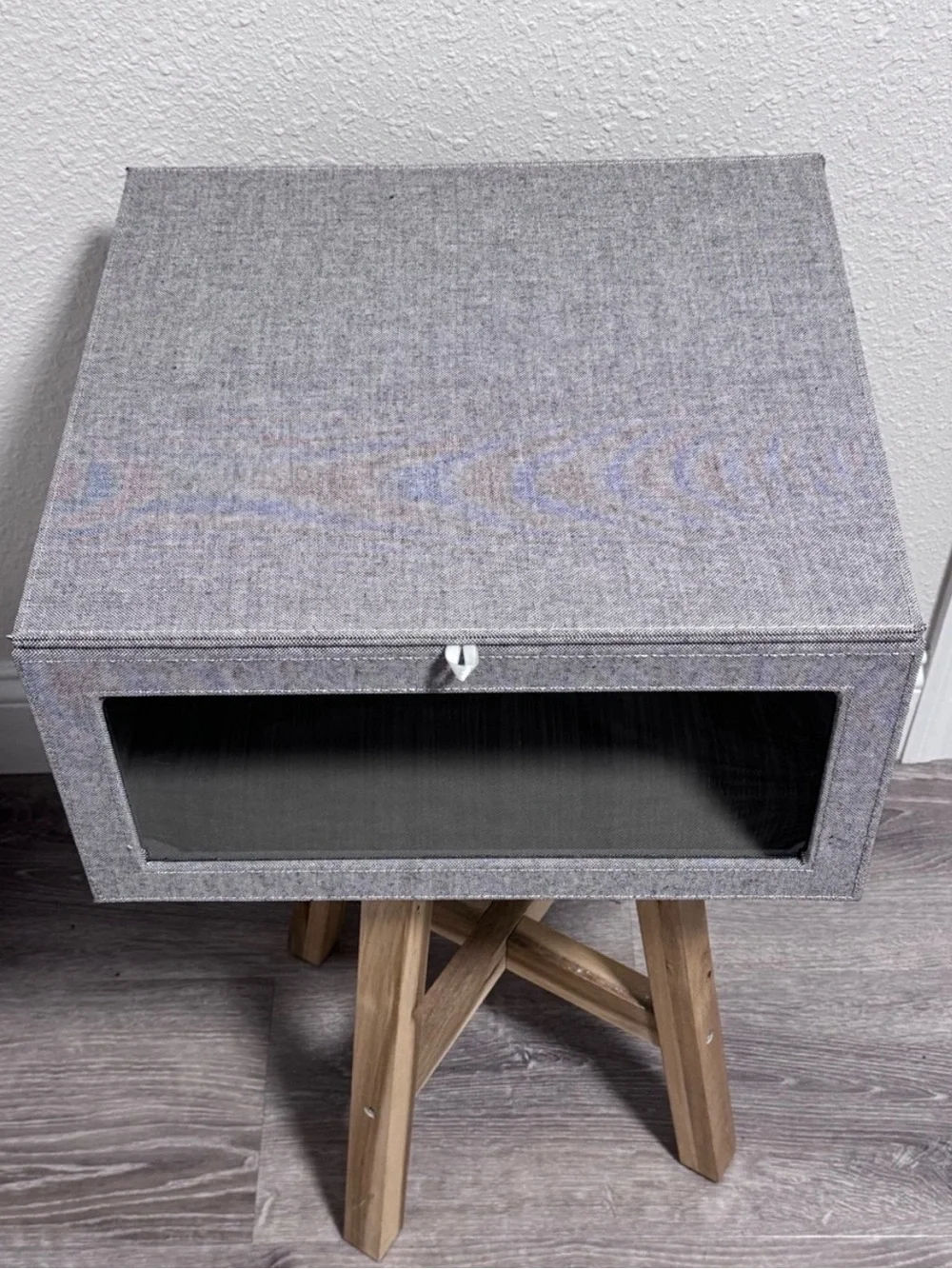 Cambridge Drop-Front Sweater Box in Grey - The Container Store EUC