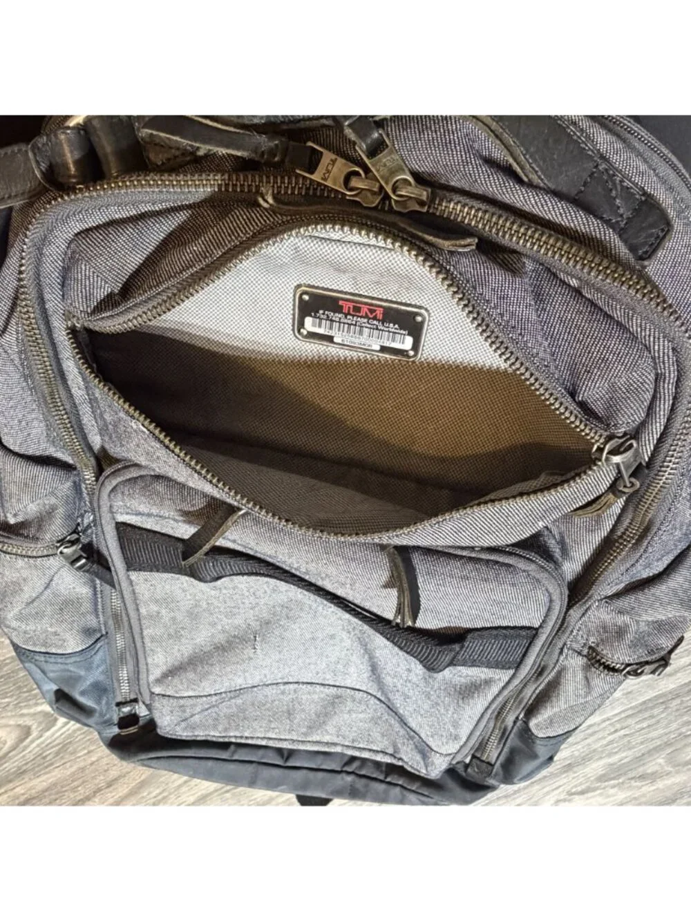 Tumi gray travel