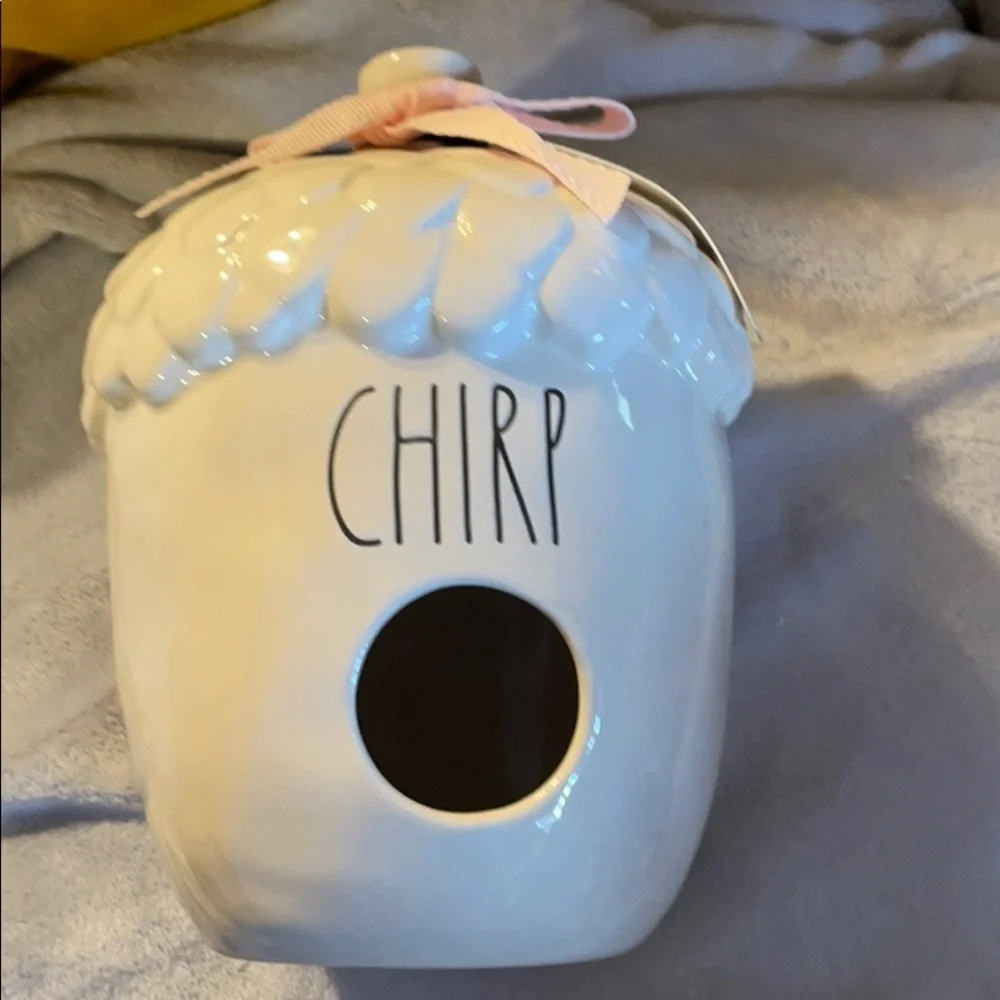Rae Dunn “Chirp” Acorn Style Bird House