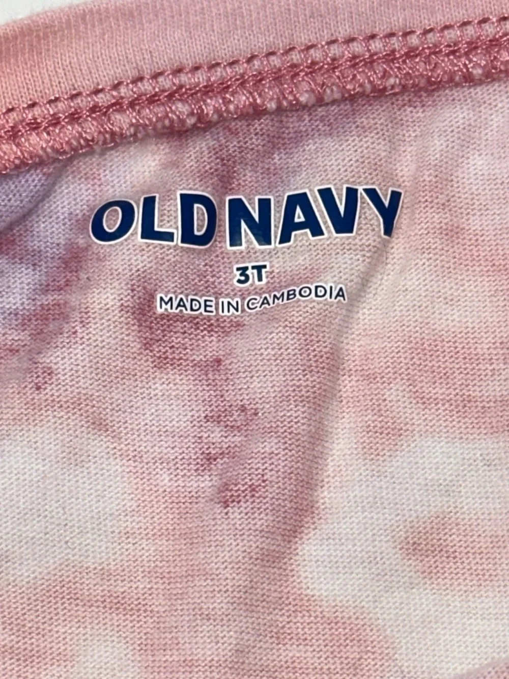 Old Navy Toddler Girl 3T Pink Purple Tie Dye Long Sleeve Casual Skater Dress