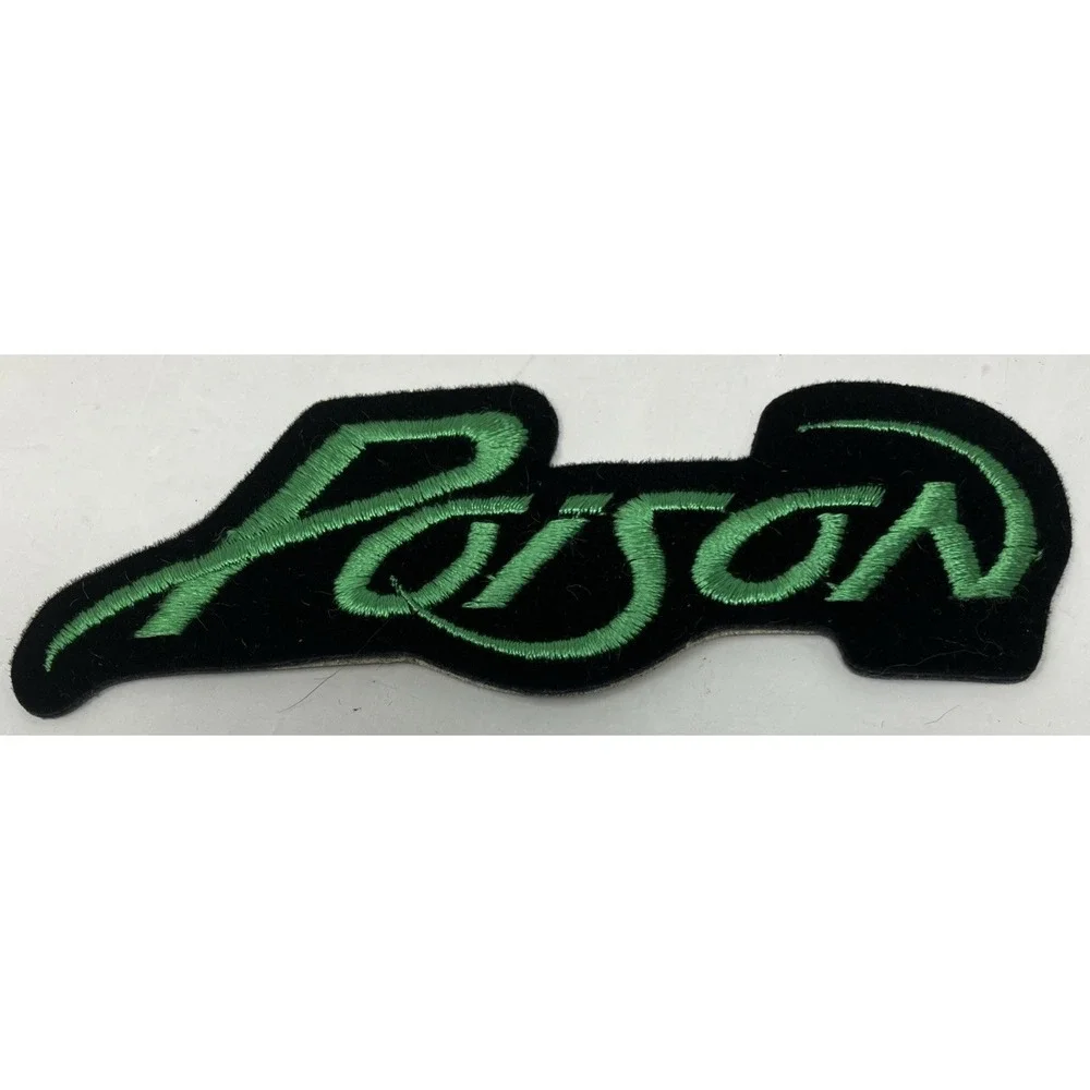 Vtg 90's Rock Band Applique Embroidered Patch Lot of 5 Poison Genesis Anthrax ++
